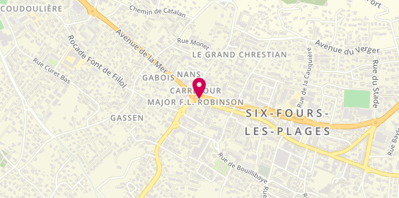 Plan de DOGNETON Adrien, 96 Bis Rue de la Republique, 83140 Six-Fours-les-Plages