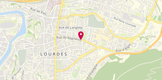 Plan de GERARD Camille, 50 Rue de Bagneres, 65100 Lourdes