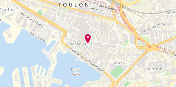 Plan de LUNEAU Marie, 2 Rue Emile Zola, 83000 Toulon