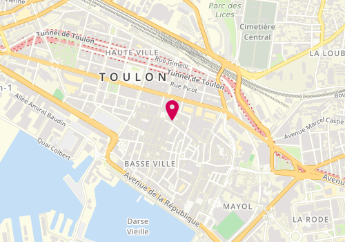 Plan de COLLIN Julia, 11 Rue Berthelot, 83000 Toulon