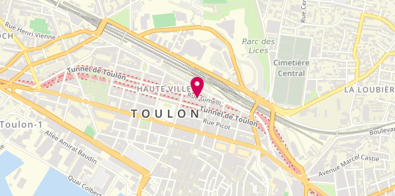Plan de BERLAND Mathilde, 43 Rue Gimelli, 83000 Toulon