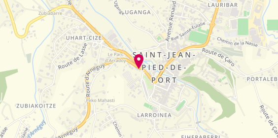 Plan de ASTEGGIANO Emilie, Place Juan de Huarte, 64220 Saint-Jean-Pied-de-Port