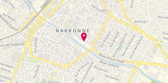 Plan de CAVERO Irène, 31 Cours de la Republique, 11100 Narbonne