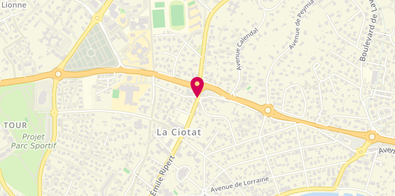 Plan de MICALETTI Josette, 2 Avenue Théodore Aubanel, 13600 La Ciotat