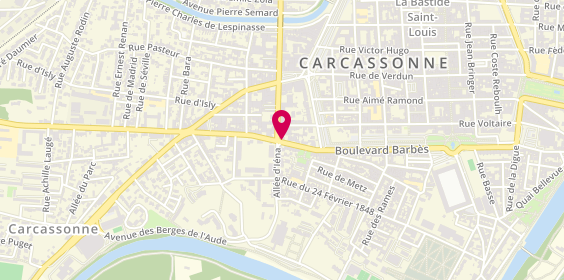 Plan de DUCASSE Marc, 70 Boulevard Barbès, 11000 Carcassonne