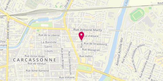 Plan de MONTSARRAT Marie, 12 Rue du Palais, 11000 Carcassonne