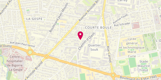 Plan de GUIBERT CHAUVEAU Céline, 16 Rue Joseph Moules, 65000 Tarbes