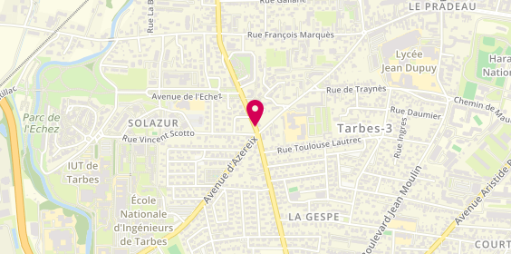 Plan de CHARRIER PIERREFICHE Emmanuelle, Boulevard Marechal Lattre de Tassigny, 65013 Tarbes