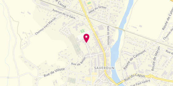 Plan de GENIQUE-GOUBAYON Irène, 20 Bis Rue du Champ de Mars, 09700 Saverdun