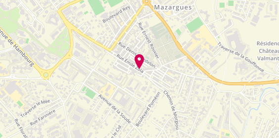 Plan de MONLEZUN Florence, 88 Rue Emile Zola, 13009 Marseille