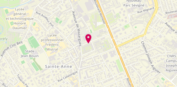 Plan de SAUVAGET Antoine, 6 Avenue Guy de Maupassant, 13008 Marseille