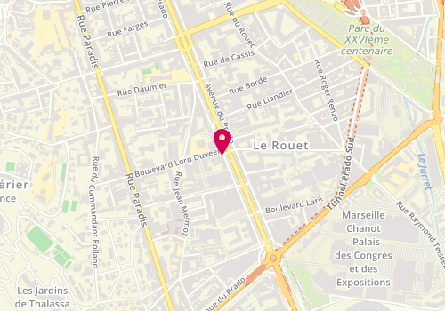 Plan de MATTOUT Paul, 224 Avenue du Prado, 13008 Marseille