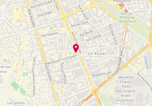 Plan de FEUERSTOSS Loïc, 216 Avenue du Prado, 13008 Marseille