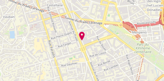 Plan de BUFFA LOUISE BRIGITTE, 95 Avenue du Prado, 13008 Marseille