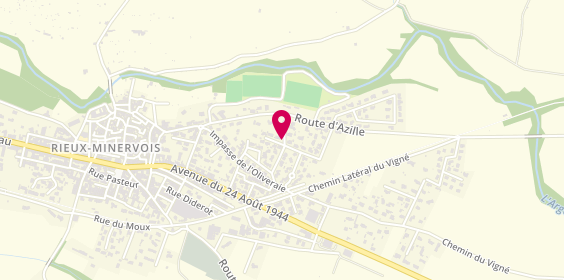 Plan de KERMEL PETENA Delphine, 8 Rue des Lions, 11160 Rieux-Minervois