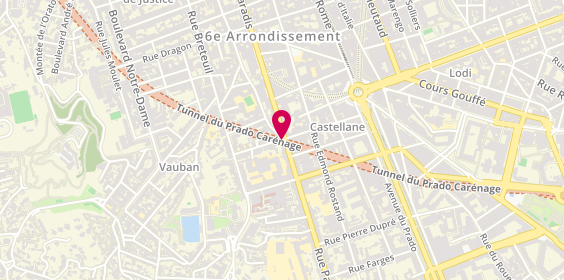 Plan de CASTELLARI Barbara, 184 Rue Paradis, 13006 Marseille