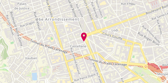Plan de CARRE Hélène, 6 Avenue du Prado, 13006 Marseille
