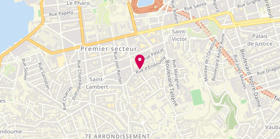 Plan de VITALI Caroline, 116 Rue d'Endoume, 13007 Marseille