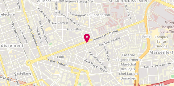 Plan de AMAS Madeleine, 122 Boulevard Baille, 13005 Marseille