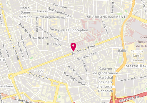 Plan de TOURROLIER Didier, 141 Boulevard Baille, 13005 Marseille