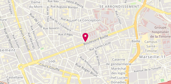 Plan de GAUTHIER Léonor, 141 Boulevard Baille, 13005 Marseille