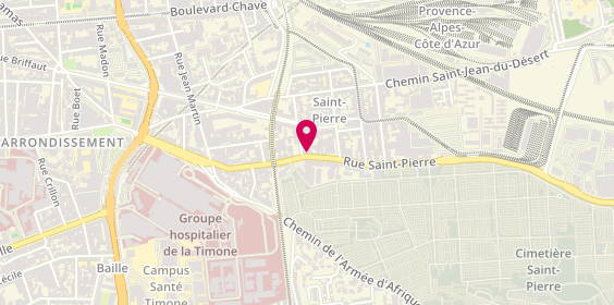 Plan de BERNARD Liza, 349 Rue Saint Pierre, 13005 Marseille