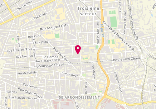 Plan de PEYRAT COLONNA DENISE, 44 Rue de Verdun, 13005 Marseille