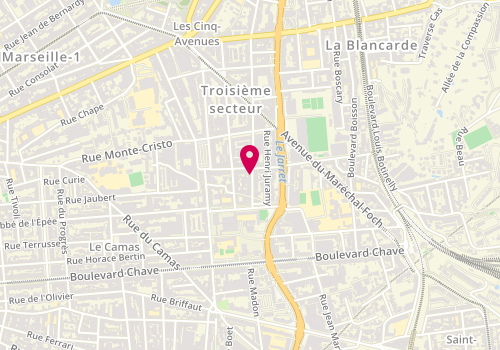 Plan de TOCA Edwige, 28 Rue du Bosquet, 13004 Marseille