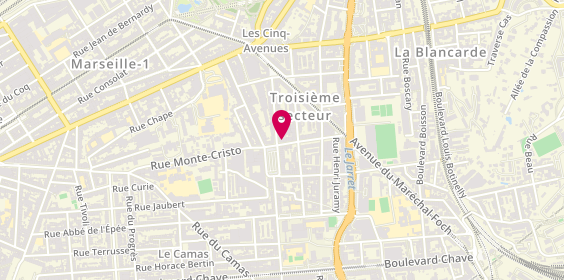 Plan de FAVRE Ludovic, 1 Rue des Orgues, 13004 Marseille