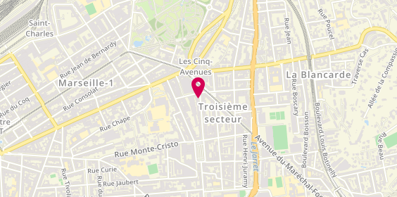 Plan de GUEDJ Yoni, 6 Boulevard Georges Clemenceau, 13004 Marseille