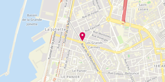 Plan de DARMOUNI Guillaume, 84 Rue de la Republique, 13002 Marseille