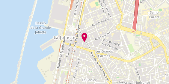 Plan de BACHET DORISON DAMIENNE, 97 Rue de la Republique, 13002 Marseille