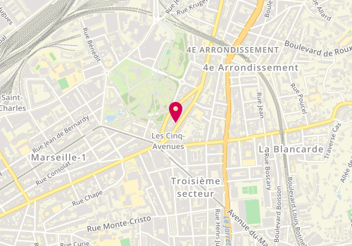 Plan de VIGROUX Pauline, 23 Avenue des Chartreux, 13004 Marseille