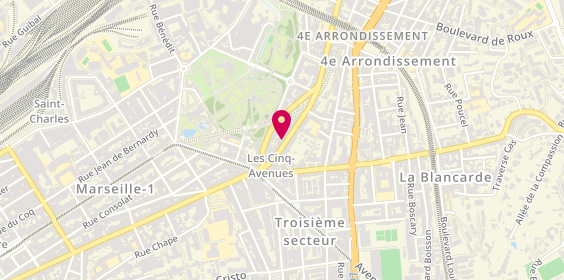 Plan de GOLETTI Théo, 23 Avenue des Chartreux, 13004 Marseille