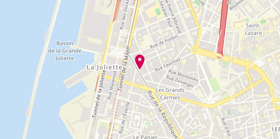 Plan de EL GUEDROR Nezha, 102 Rue de la Republique, 13002 Marseille