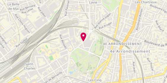 Plan de GRANDCHAMP DESRAUX Justine, 94 Boulevard Camille Flammarion, 13004 Marseille