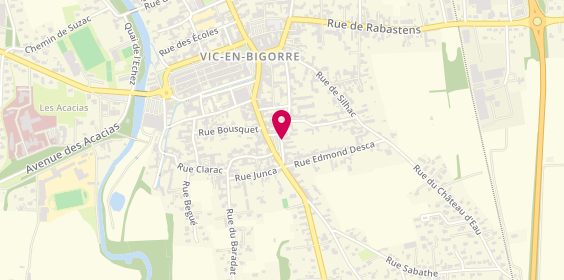 Plan de MENET MARTINET Catherine, 11 Place de Verdun, 65500 Vic-en-Bigorre