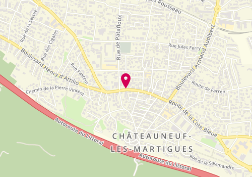 Plan de PERRET Théophile, 67 Avenue du 4 Septembre, 13220 Châteauneuf-les-Martigues