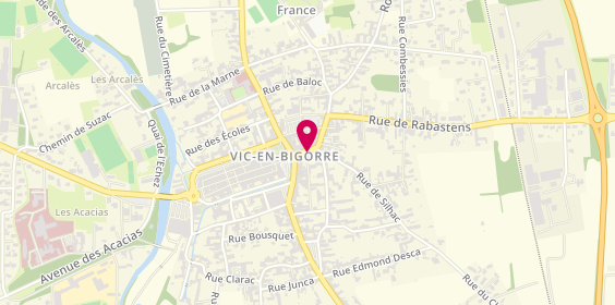 Plan de DINGUIRARD Jean, 8 Place de la République, 65500 Vic-en-Bigorre