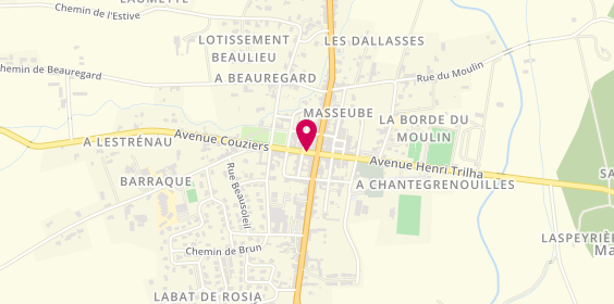Plan de DAHER Mathieu, 23 Rue du Commerce, 32140 Masseube