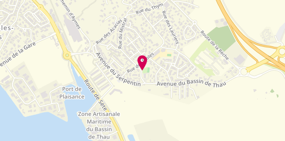 Plan de DAL BORGO Christian, 4 Rue des Sophoras, 34540 Balaruc-les-Bains