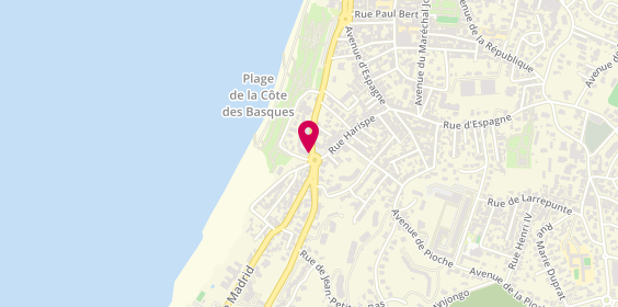 Plan de DARRIEU ENOUS Marie, 18 Avenue Beaurivage, 64200 Biarritz
