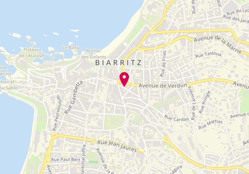 Plan de VITAL PETIT Frédérique, 5 Rue du Helder, 64200 Biarritz