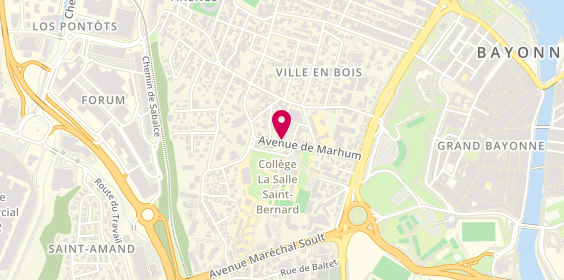 Plan de ROQUETTE Guillaume, 24 Avenue de Marhum, 64100 Bayonne
