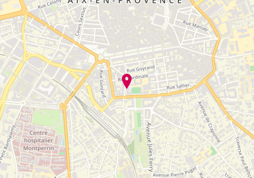 Plan de THOMAS LHOMOND Isabelle, 5 Avenue Malherbe, 13100 Aix-en-Provence