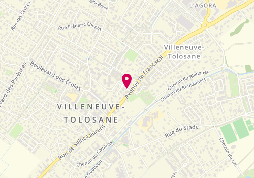 Plan de DARIES FACHE Marie Helene, 1 Place de l'Hotel de Ville, 31270 Villeneuve-Tolosane