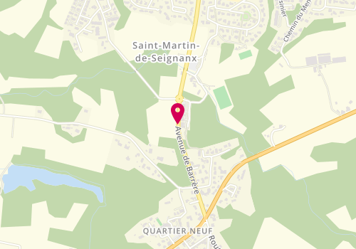 Plan de SEBBAH Laurent, 102 Rue Marie Curie, 40390 Saint-Martin-de-Seignanx