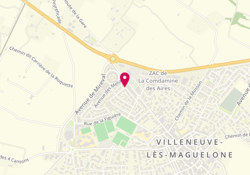 Plan de HUMBERT FAYOL Marie Laure, 26 Rue des Micocouliers, 34750 Villeneuve-lès-Maguelone