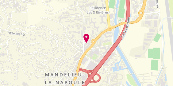 Plan de MATHELIN Christel, 26 Rue Charles de Mouchy, 06210 Mandelieu-la-Napoule