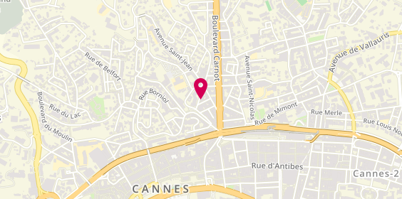 Plan de WOLFF Olivier, 3 Rue du Chataignier, 06400 Cannes